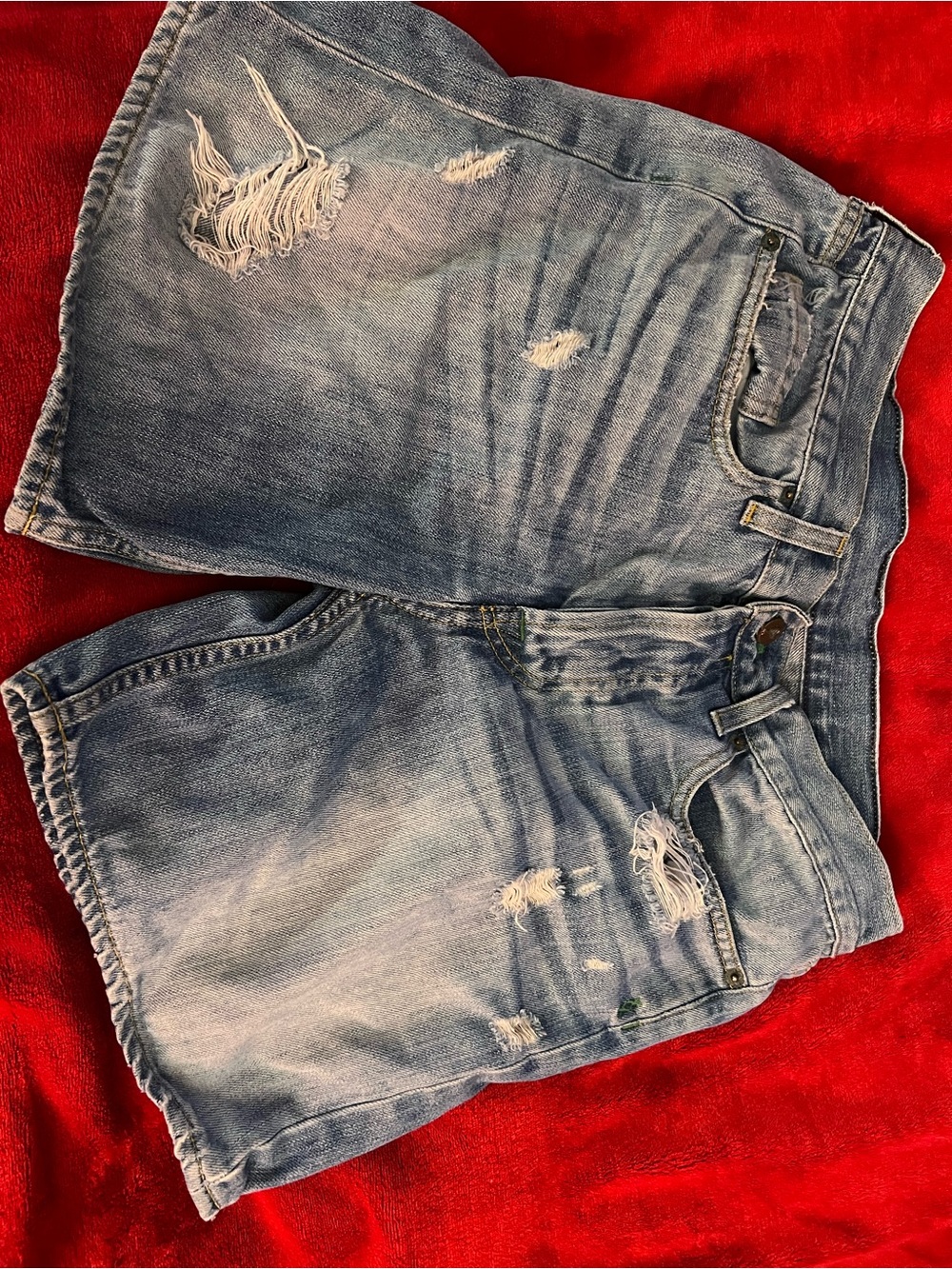 Genetic Denim Light Blue Distressed Denim Women’s Shorts